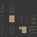 Various Shapes of Furniture Frames Arranged with Small House Like Structure in Initial Production Stage