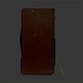 Vintage Wooden Frame Speaker With Classic Cube Design And Front Grille