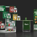 Jiaduobao Retail Display Stand With Price Tags And Promotion Poster