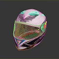 Stylish Motorcycle Helmet SHARK Brand White Black Red Design Transparent Visor