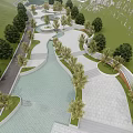 Traditional Chinese Filial Piety Garden Courtyard With Stone Paths Ponds And Greenery