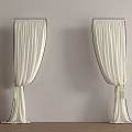 Middle Ancient Cream Gauze Curtain Modern Middle Ancient Window Screen Curtain Cream Middle Ancient Window Screen Curtain Modern Gauze Curtain Middle Ancient Gauze Curtain 3d model