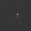 3D Traffic Light Design With Red Yellow Green Signals And Black Background