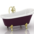 Modern Bathroom Supplies Bathtub 3d model