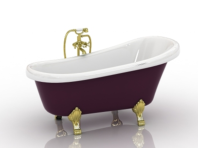 Modern Bathroom Supplies Bathtub 3d model