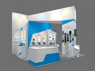 Modern Exhibition Booth 3d model