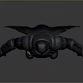 Game Movie Character Batman in Black Armor with Cape and Utility Gear