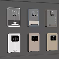 Modern Wall Mounted Electronic Control Panels With Various Designs And Colors 3d model