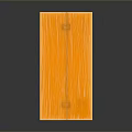 Wooden Dining Table With Simple Design Natural Wood Grain And Sturdy Four Legs
