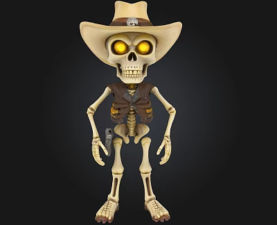 Skull Cartoon 3d model