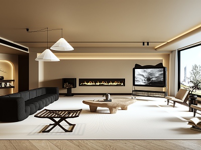 Middle Style Living Room model