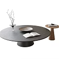 Modern round coffee table 3d model