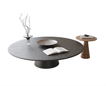 Modern round coffee table 3d model