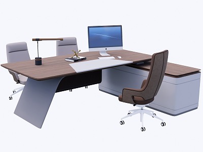 Modern Office Desk Chair Computer Desk Boss Desk 3d model