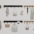 Wall Mounted Hooks Organizing Bags Clothes Hats and Accessories for Home Storage