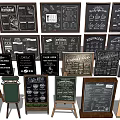 Commercial Chalkboard Menu Boards for Restaurant Wall Mounted and Standing Displays