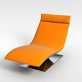 Modern Orange Sofa and Coffee Table Set with Metal Base and Ergonomic Design
