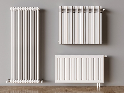 Modern radiator heating pipe model