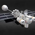 Advanced Modular Spacecraft With Solar Panels Antenna And Propulsion Modules
