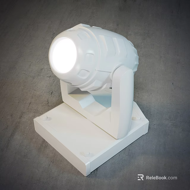 Modern White Downlight Spotlight with Sleek Design for Indoor Lighting 3d model 