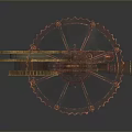 Detailed 3D Model of Vintage Film Projector for Computer Graphics