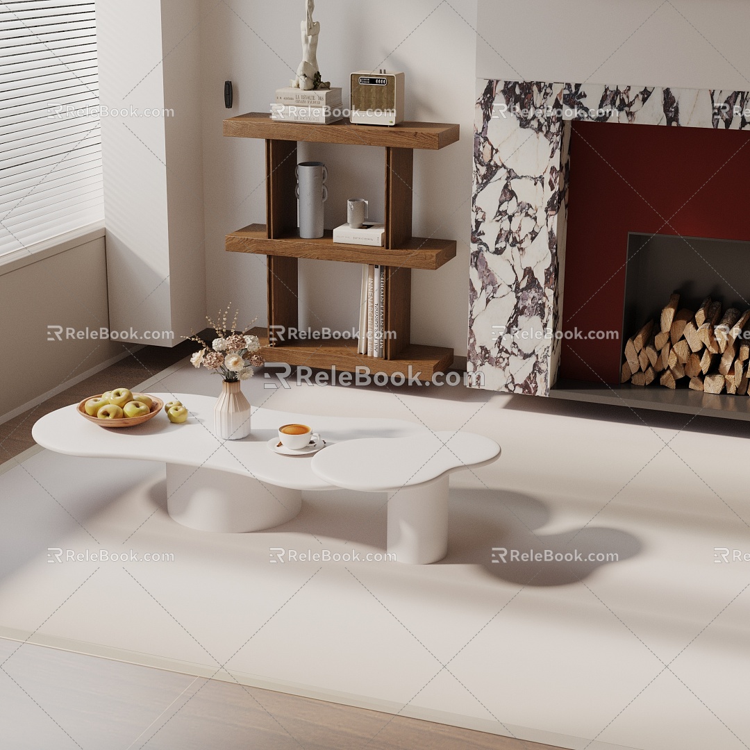 Modern coffee table 3d model