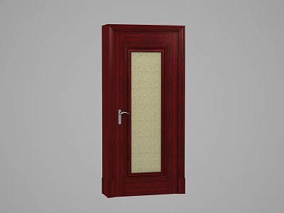 American solid wood gate 3d model