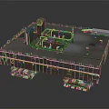 Large Tracked Military Vehicle With Heavy Duty Roof Equipment Platform And Structures