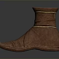 Comfortable Brown Boots With Golden Decorative Bands And Stylish Design For Daily Use
