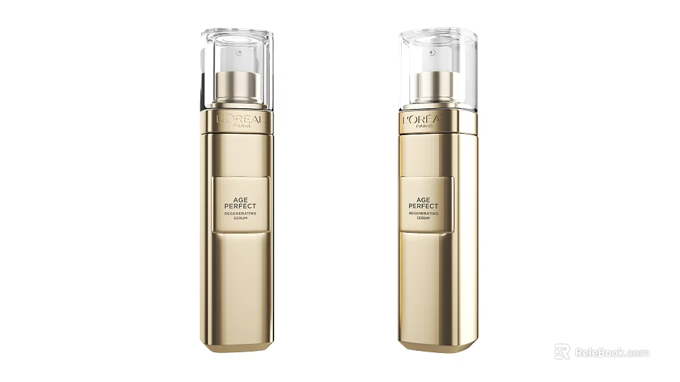 THE GINZA PERFECT ENRICHMENT Luxury Golden Bottle Serum for Skincare Beauty 3d model 