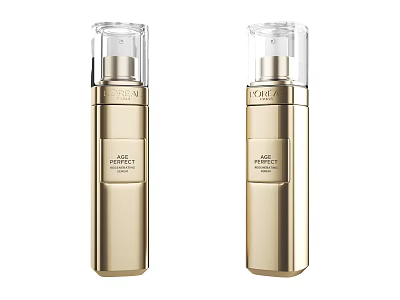 THE GINZA PERFECT ENRICHMENT Luxury Golden Bottle Serum for Skincare Beauty 3d model
