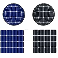 Modern Efficient Solar Powered Household Appliances Showcasing Spheres And Panels Design