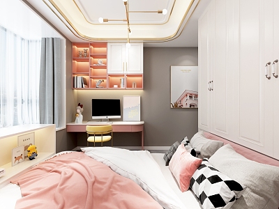 Modern Tatami Bedroom Girl Room model