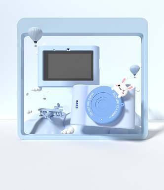 Children's Camera Rabbit Camera 3d model