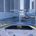 Modern High Rise Residential Buildings With Green Areas And Urban Layout