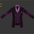 Classic Men's Formal Suit Jacket With White Shirt Waistcoat And Pocket Square