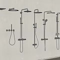 Shower Head Embedded Shower Head 3d model