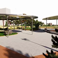 Scenic Park Landscape Featuring Lush Green Spaces Walking Paths And Colorful Trees