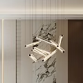 Chandelier pick empty chandelier crystal chandelier 3d model