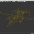 Military Fighter Jet With Circular Radar Dome And Extended Wings Design