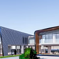 Modern Detached Villa Exterior Design With Large Glass Walls Green Roof And Surrounding Trees