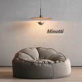 Modern Lazy Sofa 3d model