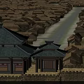 Ancient City Architecture With Grid Pattern Streets And Historical Urban Design