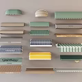 Various Styles And Colors Of Commercial Awnings With Different Designs And Shapes