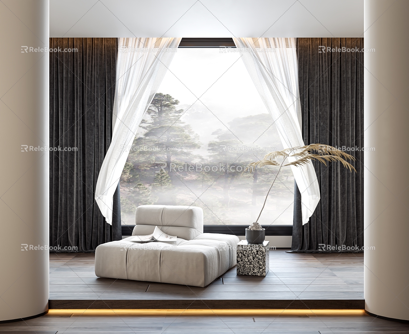 Style Curtain 3d model