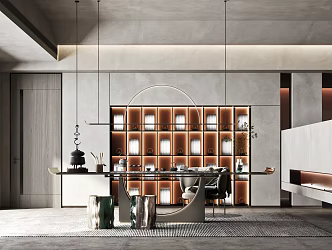 Modern Tea Room 3d model