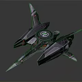 Futuristic Cosmic Spaceship Design With Advanced Aerospace Technology And Sharp Wings