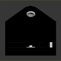 Black Office Folder Design With Paperclip Pen And Stationery Items