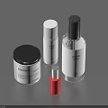 Elegant Meraki Cosmetics Collection With Perfume Bottles Skincare Jars And Spray Vials
