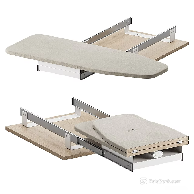 Sports Equipment Training Board With Metal Frame Wooden Base And Light Surface Design 3d model 